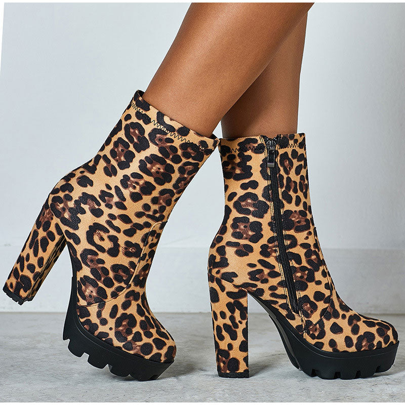Chunky Zip Ankle Boots - Flip Flop Labs