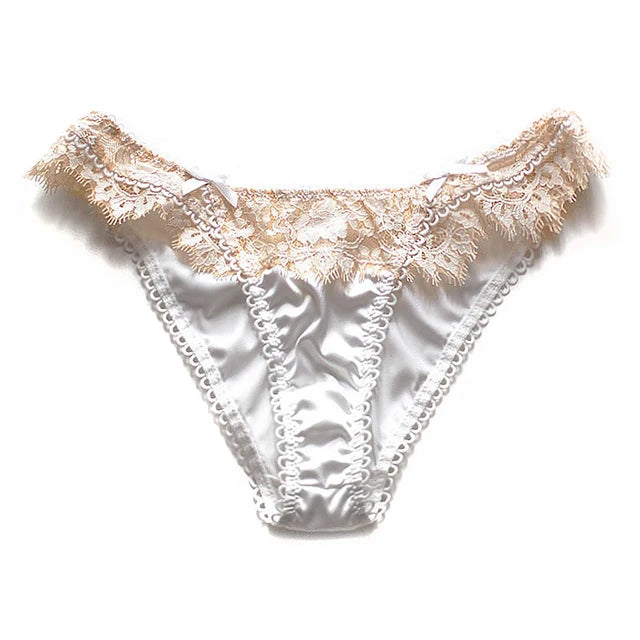 CINOON Sexy Eyelashes Lace Panties Women Underwear Low-waist Lingerie Embroidery Breathable Underpants Female G String Intimates