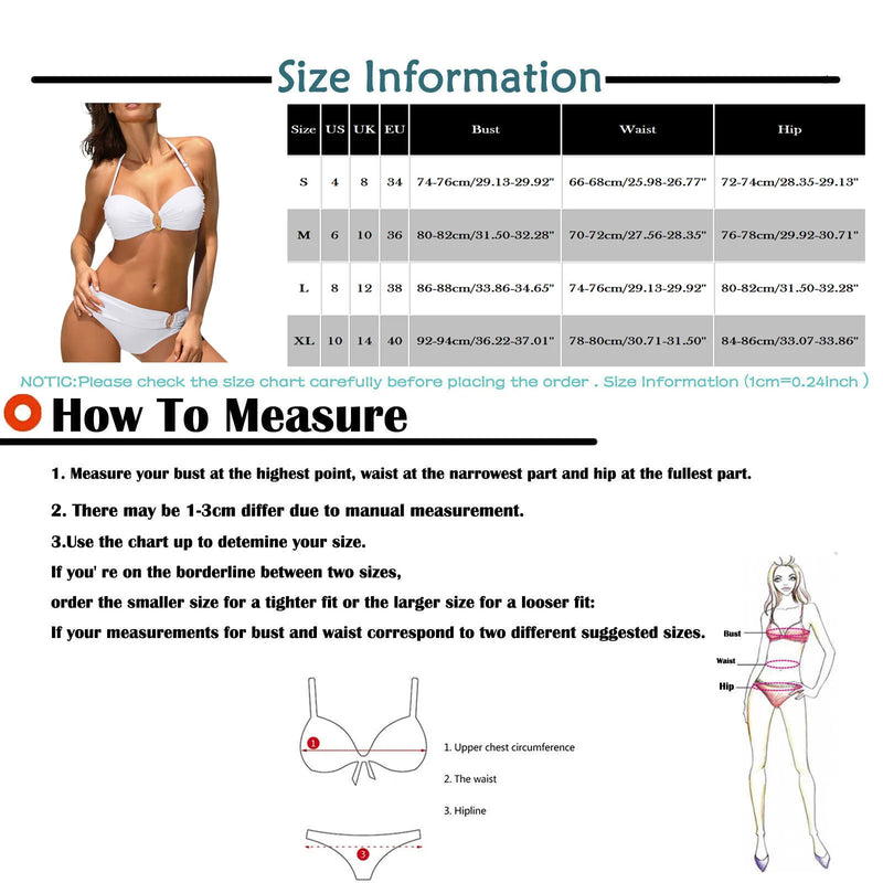 Fashionable Beach Style Bikini Suits For Women's Sexy Solid Color Neck Handing Neck Backless Bra With Chest Pad Split Swimsuit