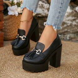 High Heels Women Mary Jane Shoes Retro Bows Elegant Chunky Heel Women Wedding Shoes Fashion White Round Toe Platform Sandals