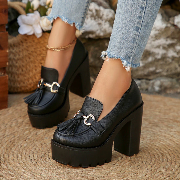 High Heels Women Mary Jane Shoes Retro Bows Elegant Chunky Heel Women Wedding Shoes Fashion White Round Toe Platform Sandals