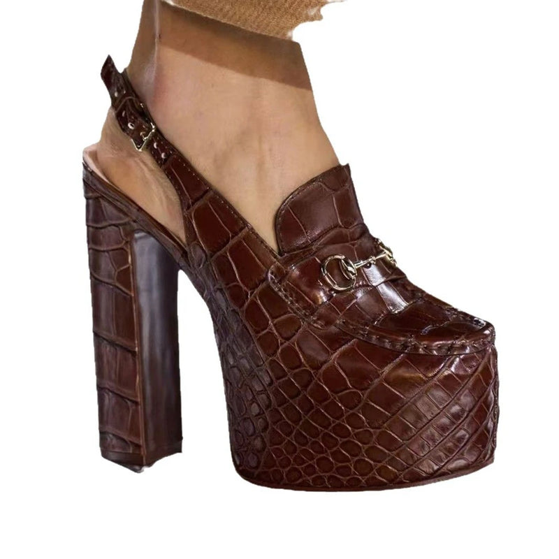 European and American thick platform high heels Sandals for Women 2025 New Style shoes women Zapatos mujer