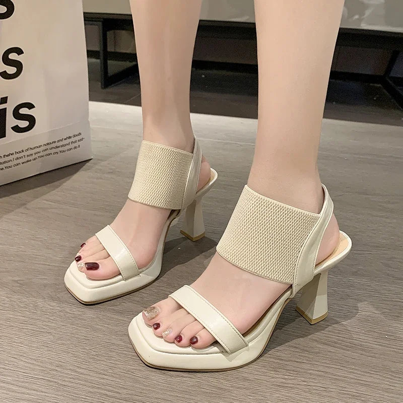 Summer Women‘s High Heel Sandals Comfortable Bohemian Style Handmade Shoes Fashion Ladies Casual Platform Pumps Women Shoes