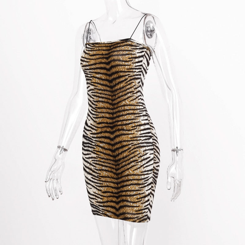 Animal Print Bodycon Mini Dress - Flip Flop Labs