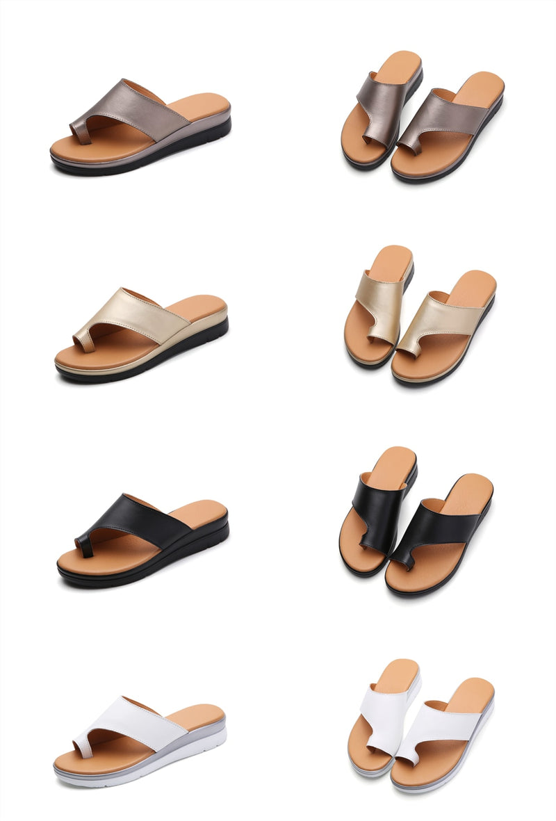 Leather Bunion Slippers - Flip Flop Labs