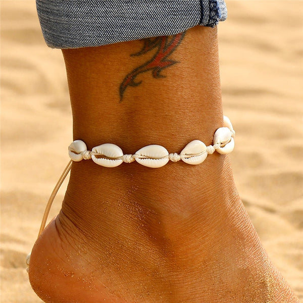 Bohemian Shell Anklet - Flip Flop Labs