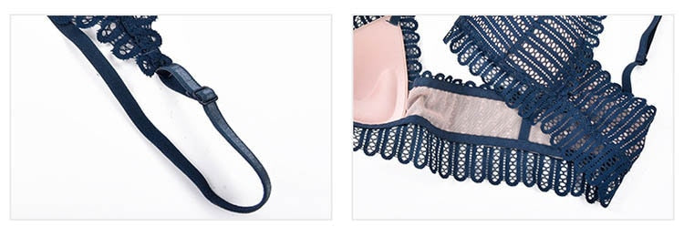French Lace Front Closure Bra & Panty Set - Flip Flop Labs