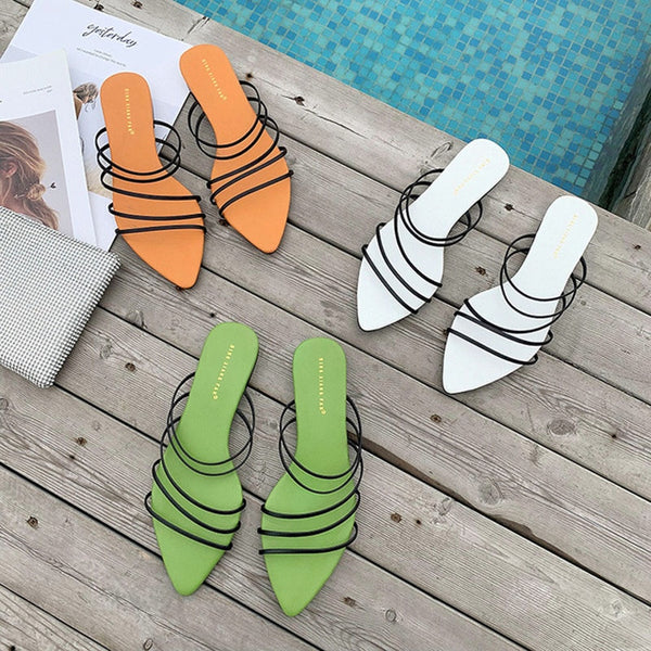 Candy Colour Flat Slippers - Flip Flop Labs