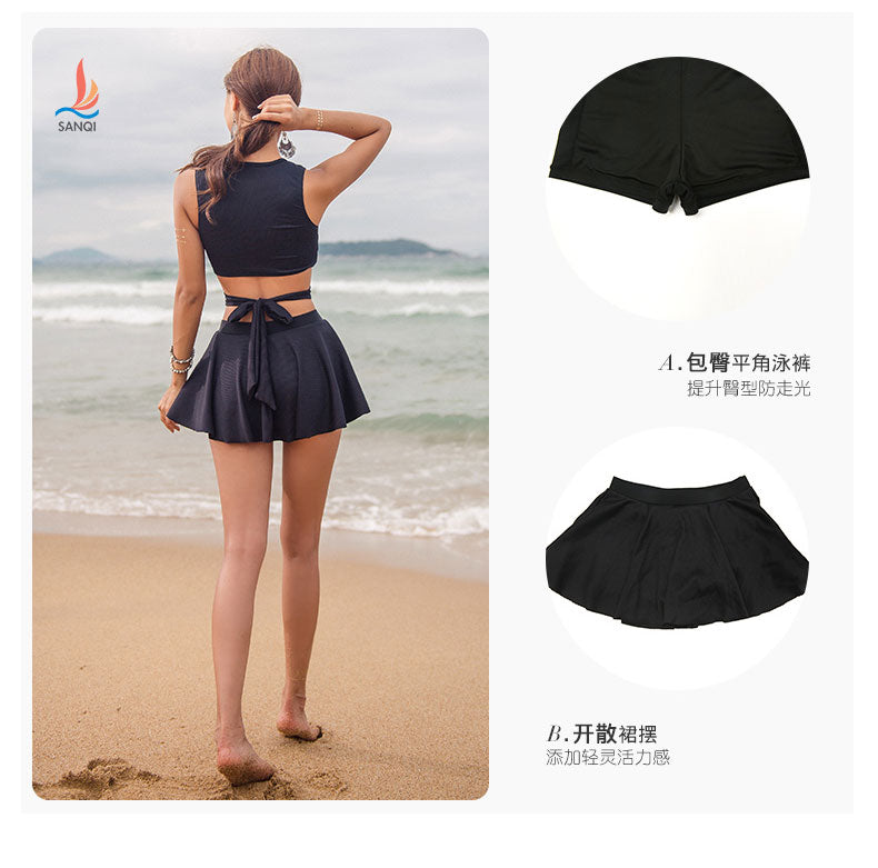 Split Skirt Sporty Swimsuit - Flip Flop Labs