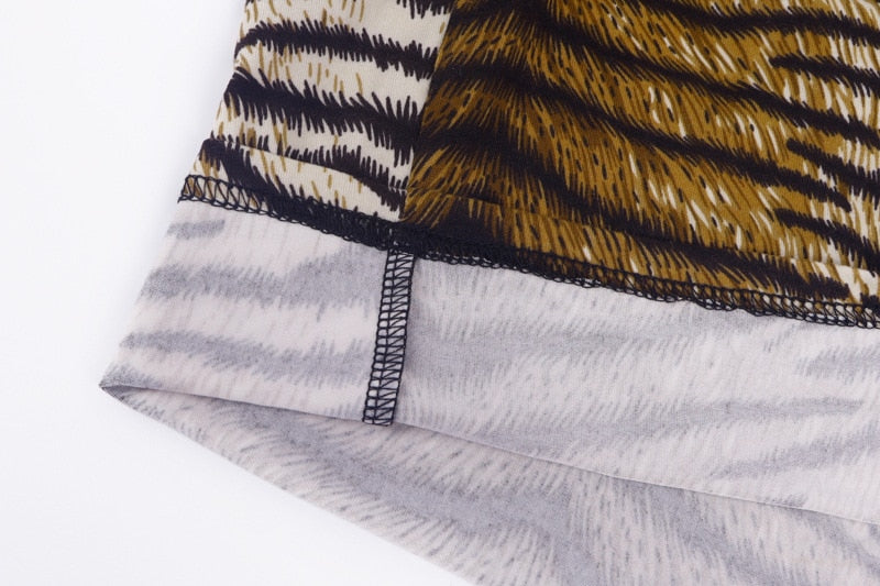 Tiger Animal Print Bodycon Dress - Flip Flop Labs