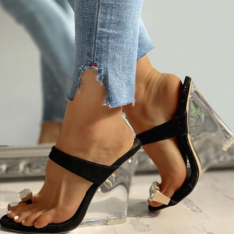 Clear Wedge Sandals - Flip Flop Labs