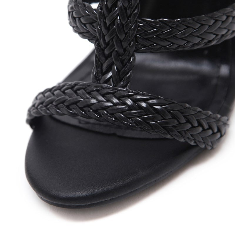 Wide Ankle Belt Strap High Sandals - Flip Flop Labs