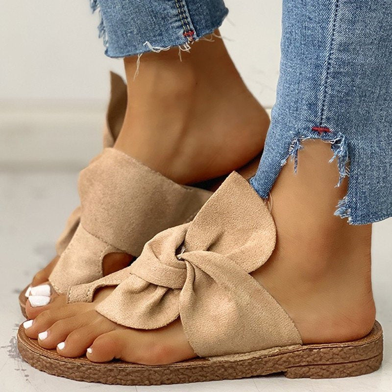 Girly Bow Summer Slippers - Flip Flop Labs