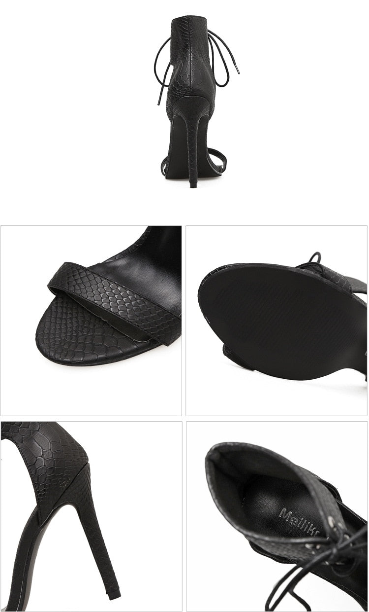 Buckle Strap High Heel Sandals - Flip Flop Labs