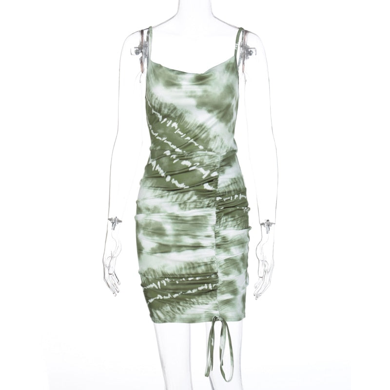 Sleeveless Ruched Mini Dress - Flip Flop Labs