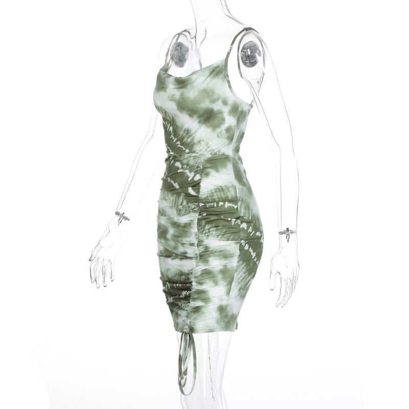 Sleeveless Ruched Mini Dress - Flip Flop Labs