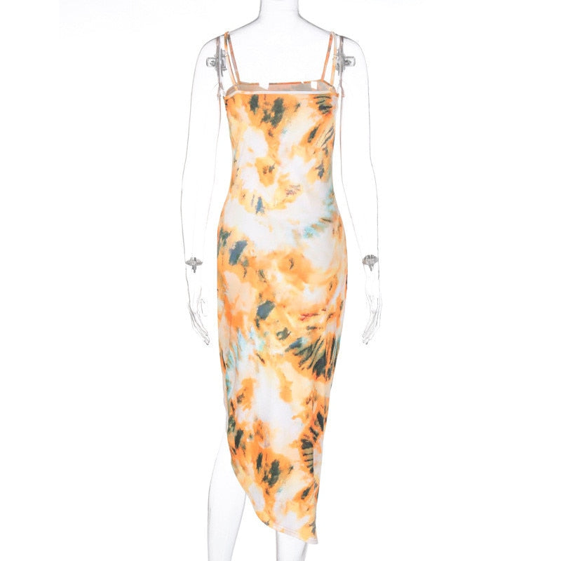 Spaghetti Strap Floral Print Dress - Flip Flop Labs