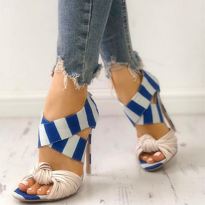 Grecian Style High Heel Sandals - Flip Flop Labs