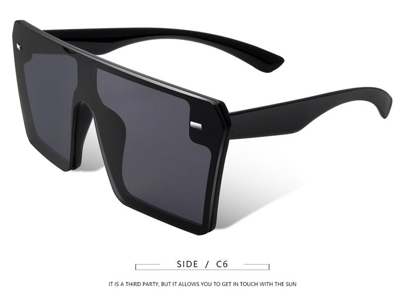 Flat Top Oversize Square Sunglasses - Flip Flop Labs
