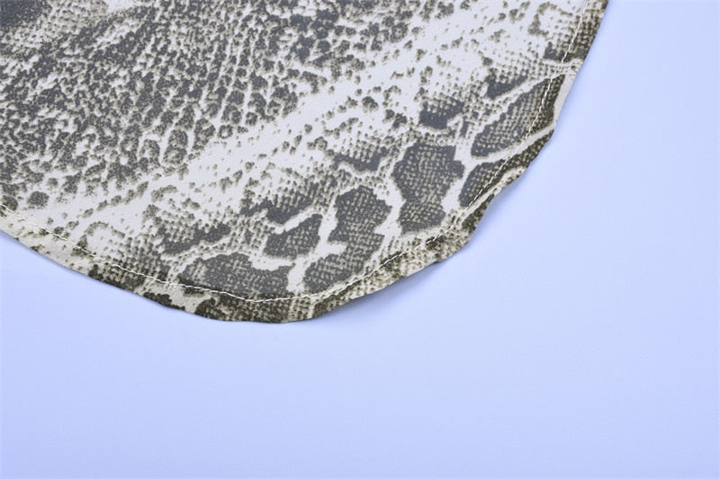 Snake Print Chiffon Maxi Dress - Flip Flop Labs