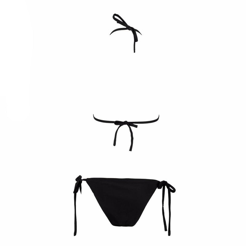 Black Diamond Sequin Two-Piece Bikini Set - Flip Flop Labs