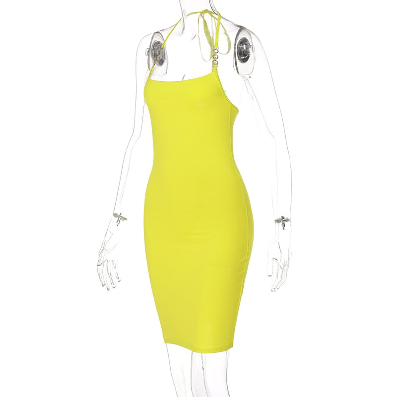 Backless Bodycon Mini Dress - Flip Flop Labs