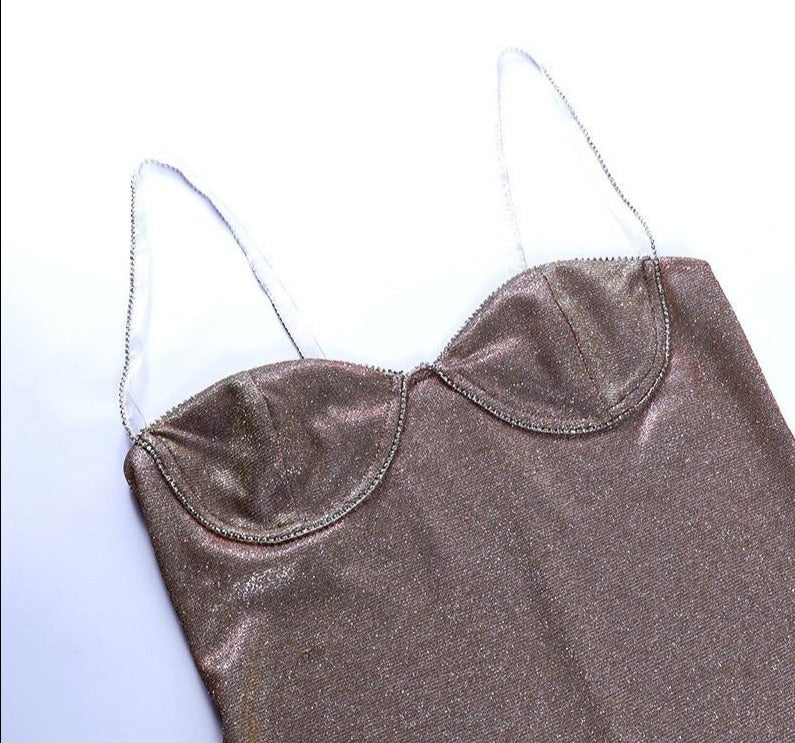 Silky Low-Neck Mini Dress - Flip Flop Labs