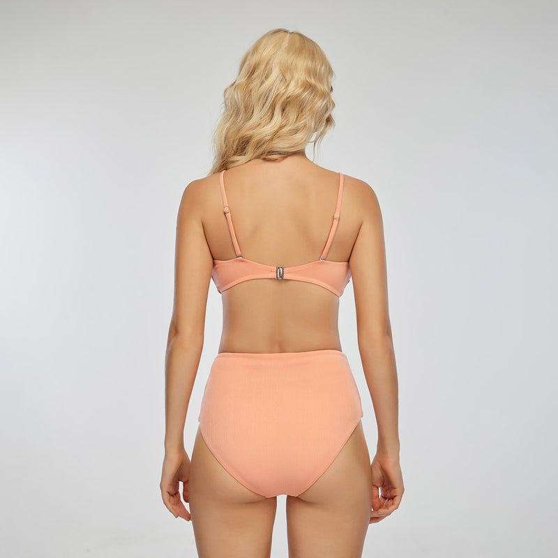 Coral Pink Bikini Set - Flip Flop Labs