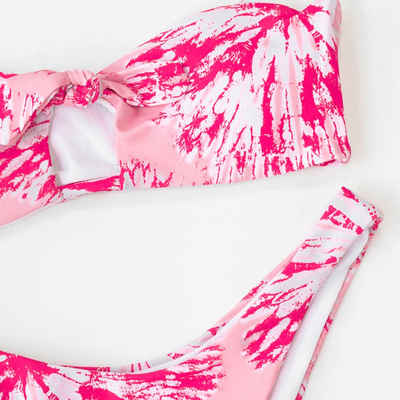 Strapless Pink Mini Bikini Set - Flip Flop Labs