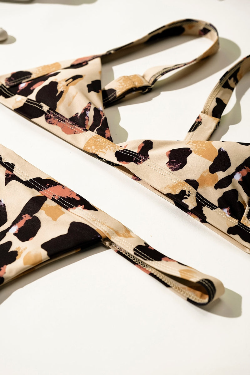 Leopard Print Push Up Bikini Set - Flip Flop Labs