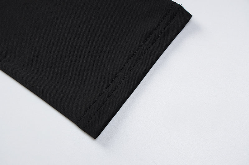 Long Sleeve Backless Crop Top and Slit Mini Skirt Set - Flip Flop Labs