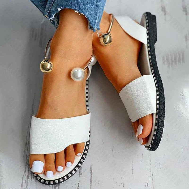 Pearly Flat Sandals | Flip Flop Labs