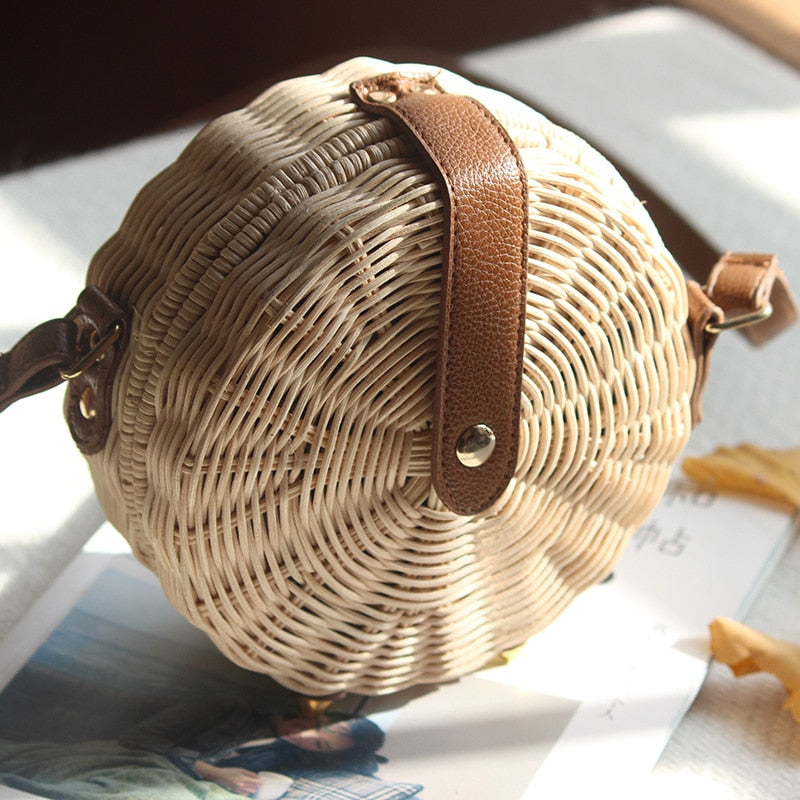 Bohemian Bali Rattan Handbag - Flip Flop Labs