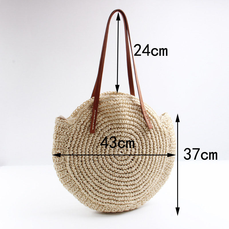 Round Crochet Weave Bag - Flip Flop Labs