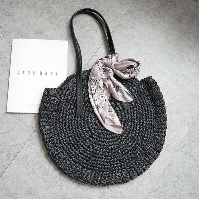 Round Crochet Weave Bag - Flip Flop Labs