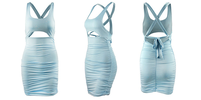 Christie Cross-Strap Bodycon Dress - Flip Flop Labs
