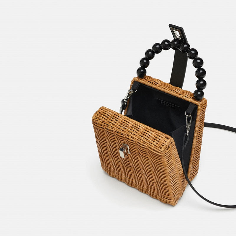 Bead Hand-woven Straw Bag - Flip Flop Labs