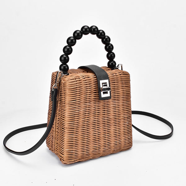 Bead Hand-woven Straw Bag - Flip Flop Labs
